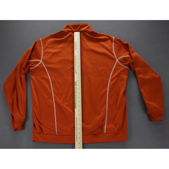 Nike Golf 1/4 Zip Sweatshirt Mens Therma Fit Pullover Orange Fleece Lined Logo L - Picture 6 of 11
